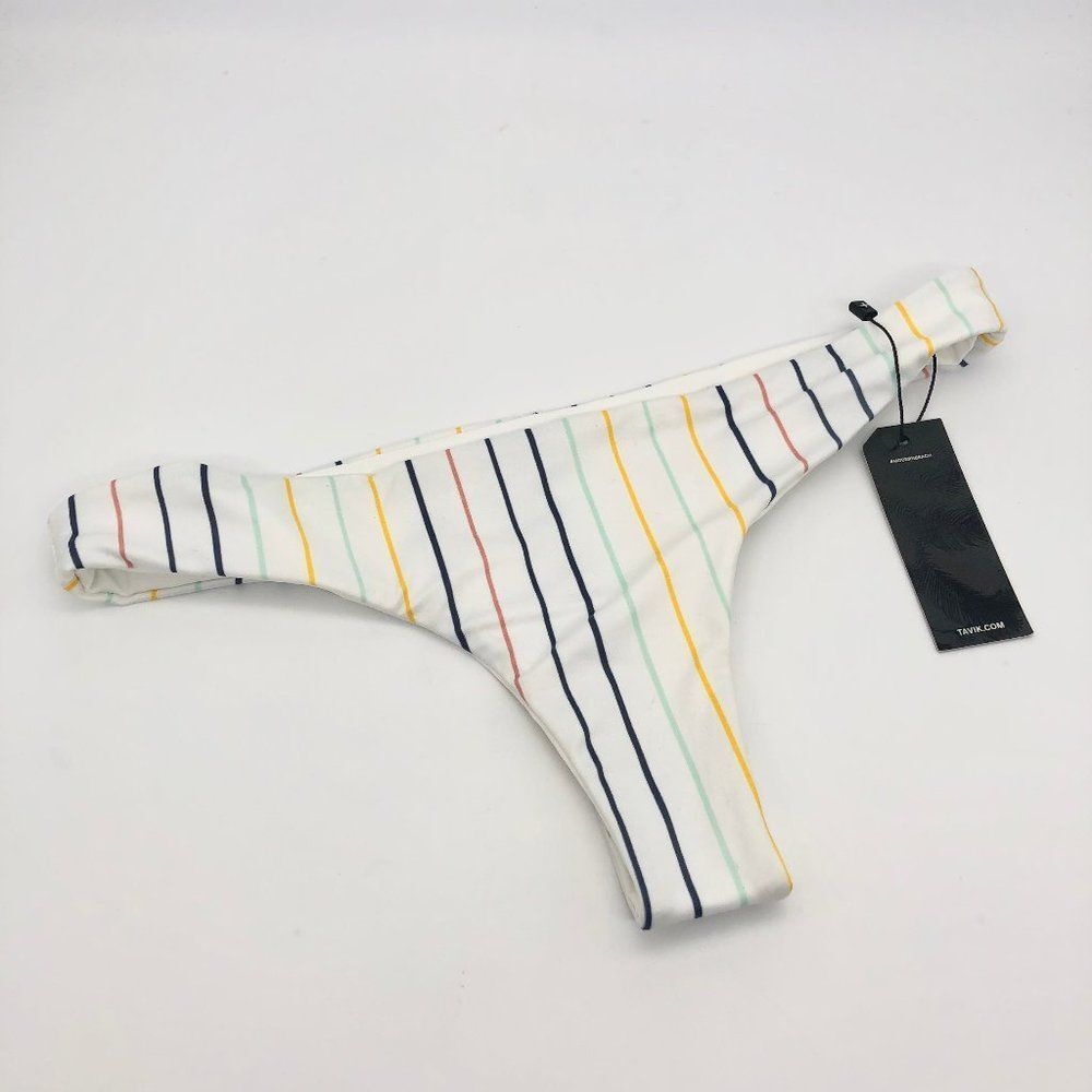 New Tavik White Striped Bottoms - Size S
